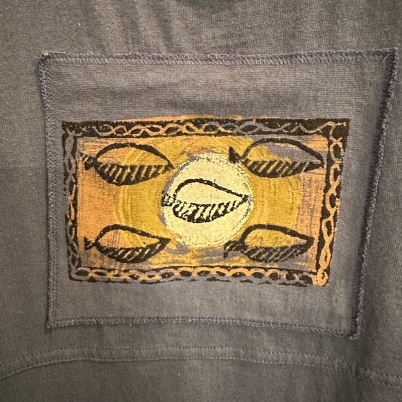 VTG Nina Piccalino 2 Piece Size 8 Long Maxi Dress Blue W/Shirt Underneath - Picture 3 of 5